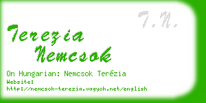 terezia nemcsok business card